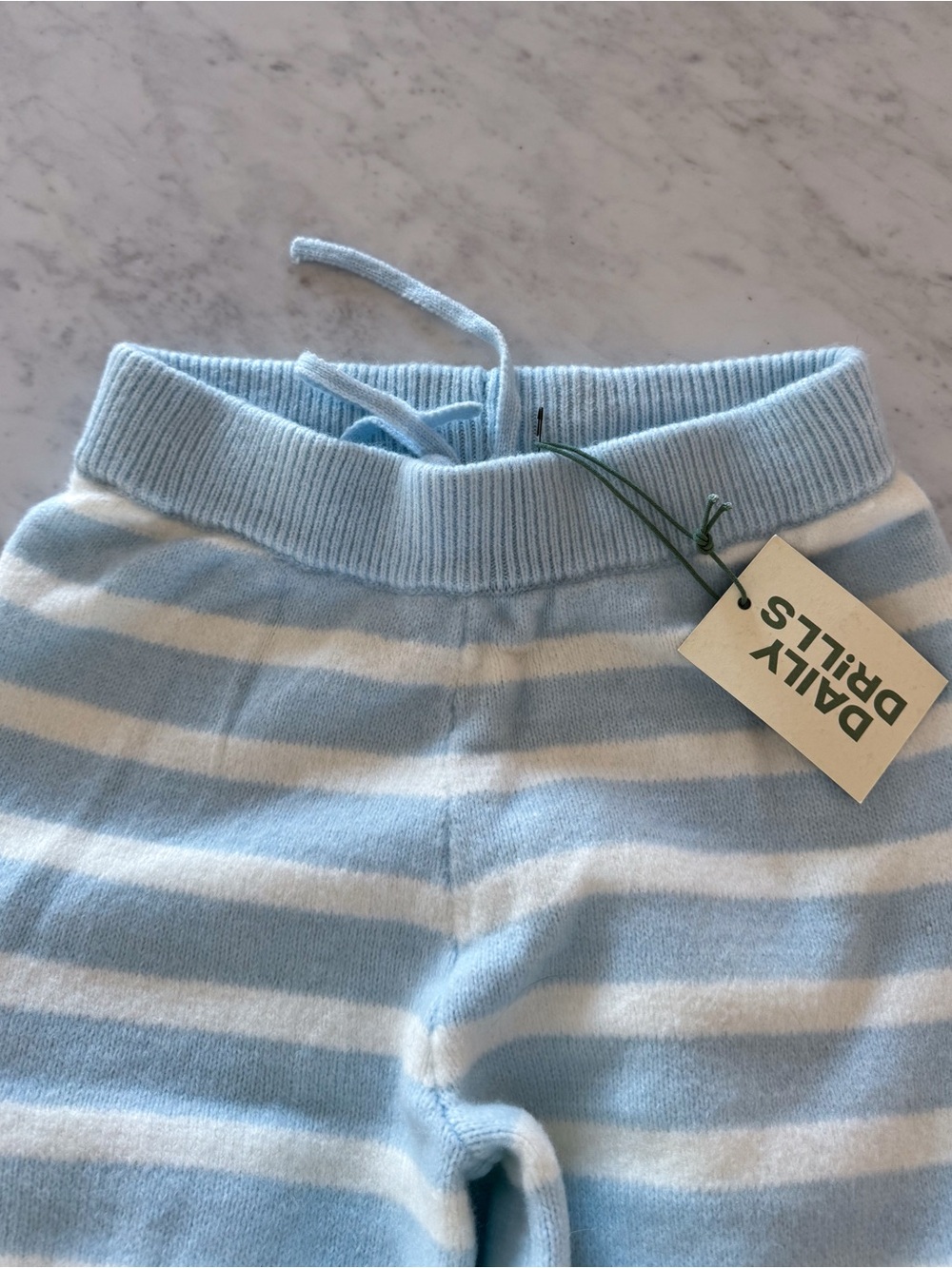 daily drills blue striped knit pants - Picture 2 of 4
